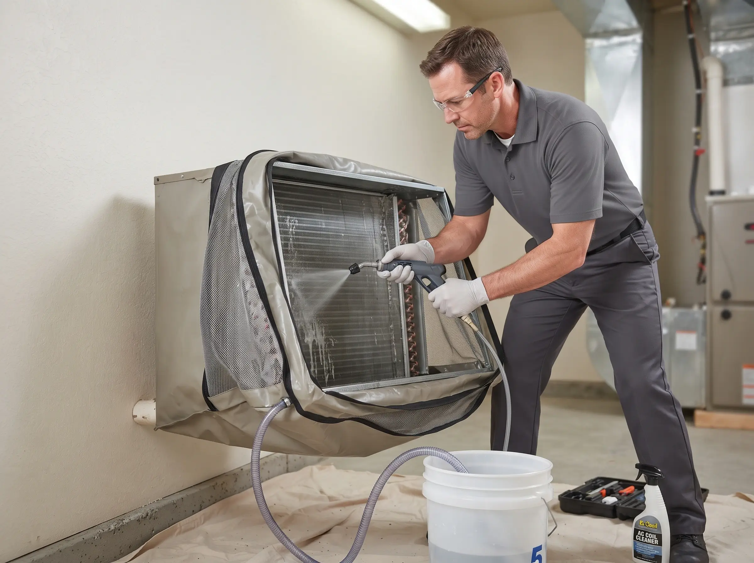 Al Barr Ac Cleaning professional service in Abu Dhabi UAE