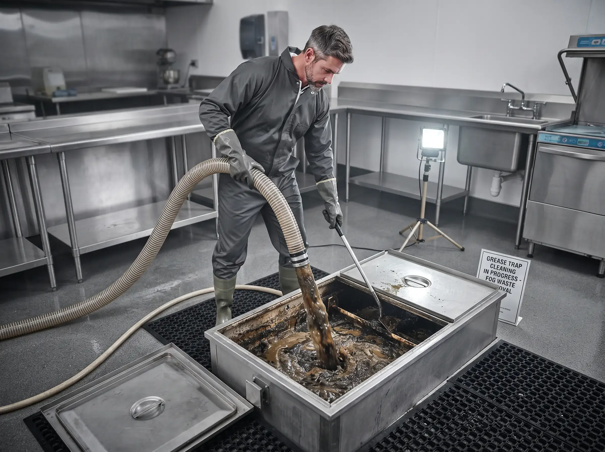 Al Barr Grease Trap Cleaning professional service in Abu Dhabi UAE