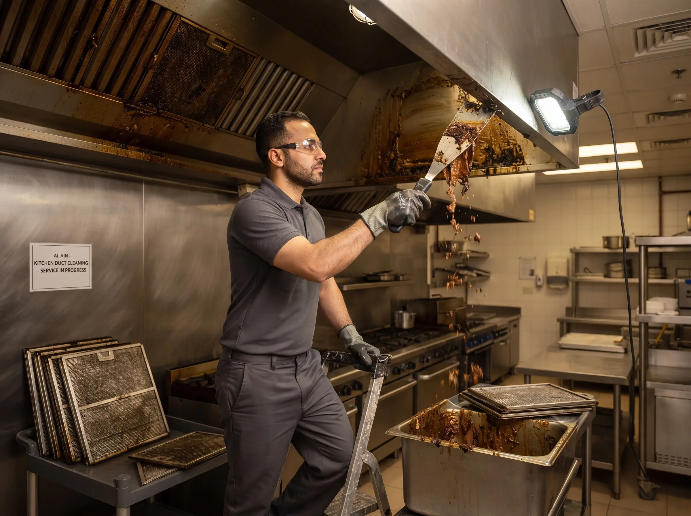 Al Barr Kitchen Hood Cleaning KIZAD service delivery in UAE