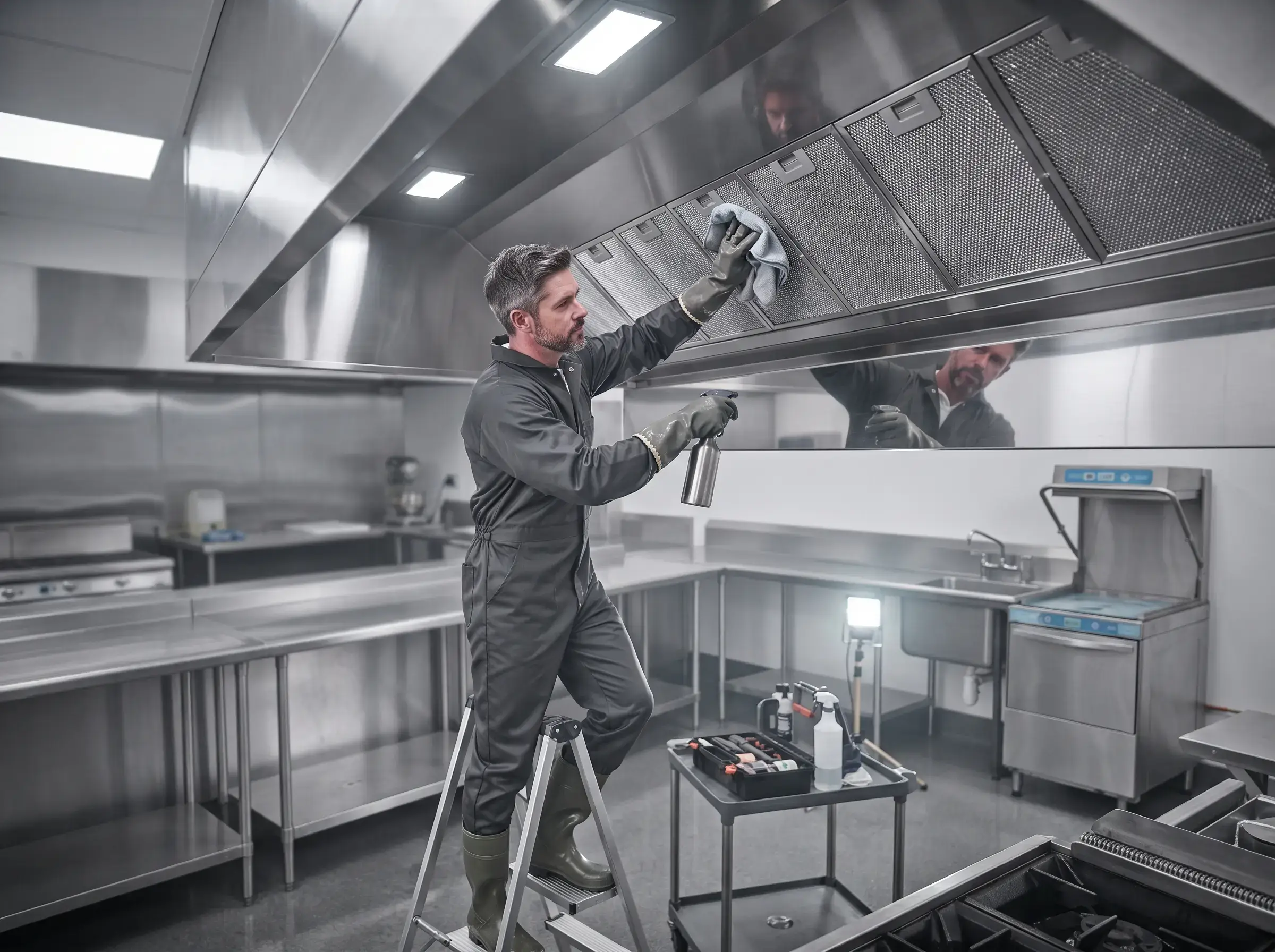 Al Barr Kitchen Hood Cleaning professional service in Abu Dhabi UAE