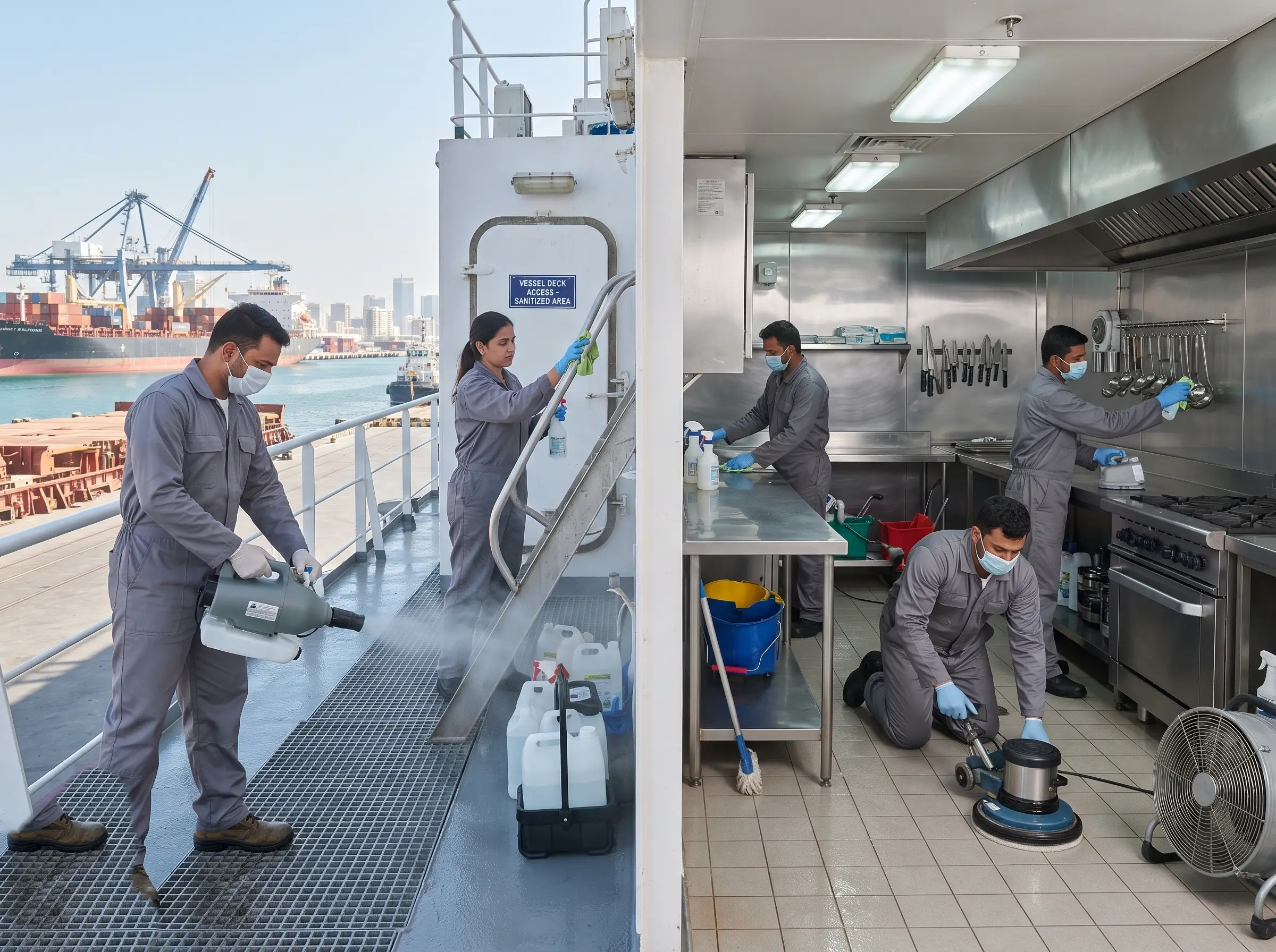 Al Barr Ship Sanitation Ajman service delivery in UAE